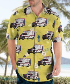 Frederick Firestone Fire District Paramedic Ambulance Aloha Hawaiian Shirt Beach Gift Shirt Product Photo 4