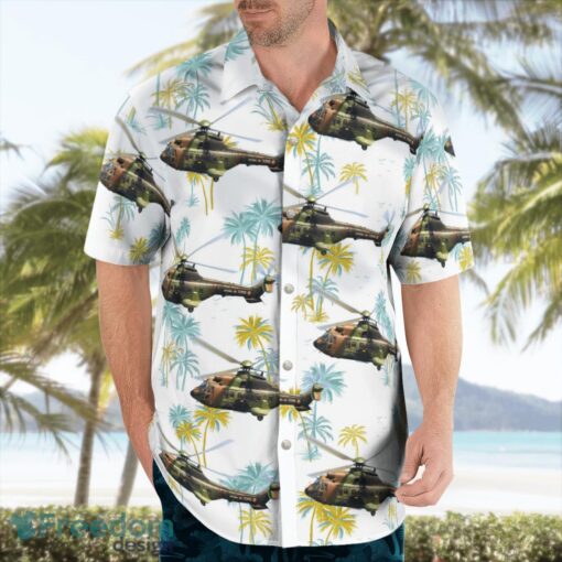 French Army Eurocopter AS532 Hawaiian Shirt Product Photo 3