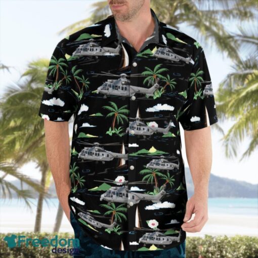 French Army Eurocopter EC725 Caracal Beach Hawaiian Shirt Product Photo 3