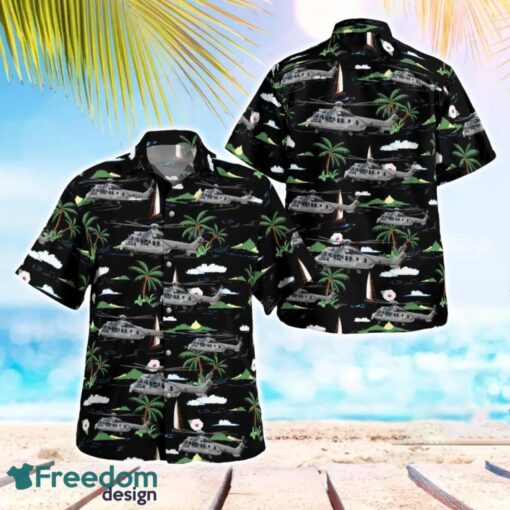 French Army Eurocopter EC725 Caracal Beach Hawaiian Shirt Product Photo 1