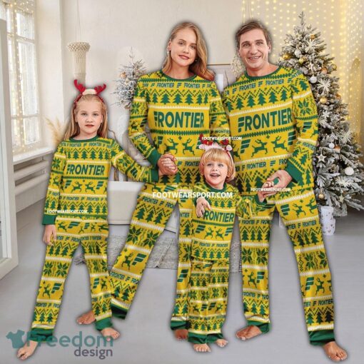 Frontier Airlines Pajamas Set Ugly Christmas Gift Family - Frontier Airlines Pajamas Set Ugly Christmas Gift Family