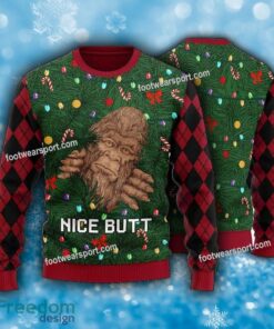 Funny Bigfoot Nice Butt Ugly Xmas 3D Sweater Funny Bigfoot Nice Butt Ugly Xmas 3D Sweater