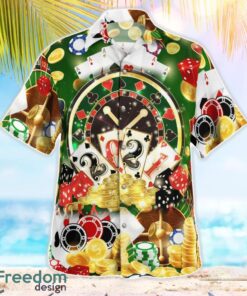 Funny Gambling Poker Aloha Hawaiian Shirt Beach Gift Shirt Product Photo 3