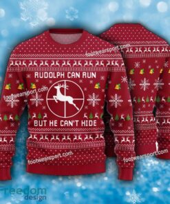 Funny Rudolph Hunting Ugly Christmas 3D Sweater