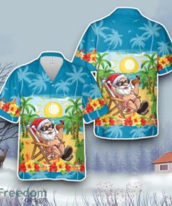 Funny Santa Christmas In July Vacation Hawaiian Shirt