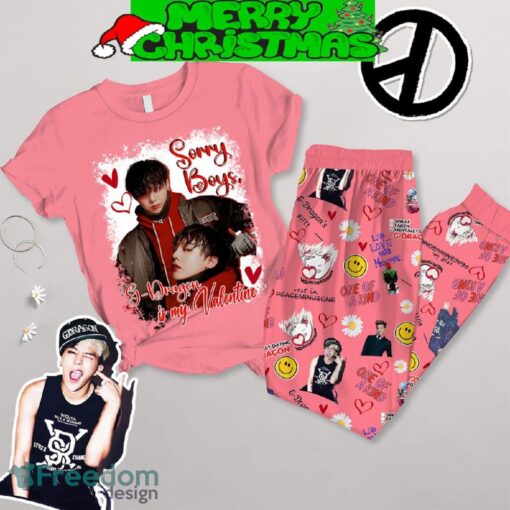 G-Dragon My Valentine Fleece Pajamas Set Gift Family - G-Dragon My Valentine Fleece Pajamas Set-1