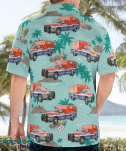 Galveston, Texas, Galveston County Health District EMS Tropical 3D Hawaiian Shirt Men Women Shirt Product Photo 2