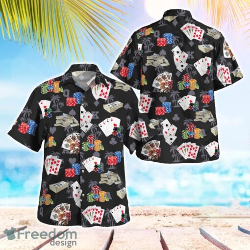 Gambling Poker Aloha Hawaiian Shirt Beach Gift Shirt Product Photo 1