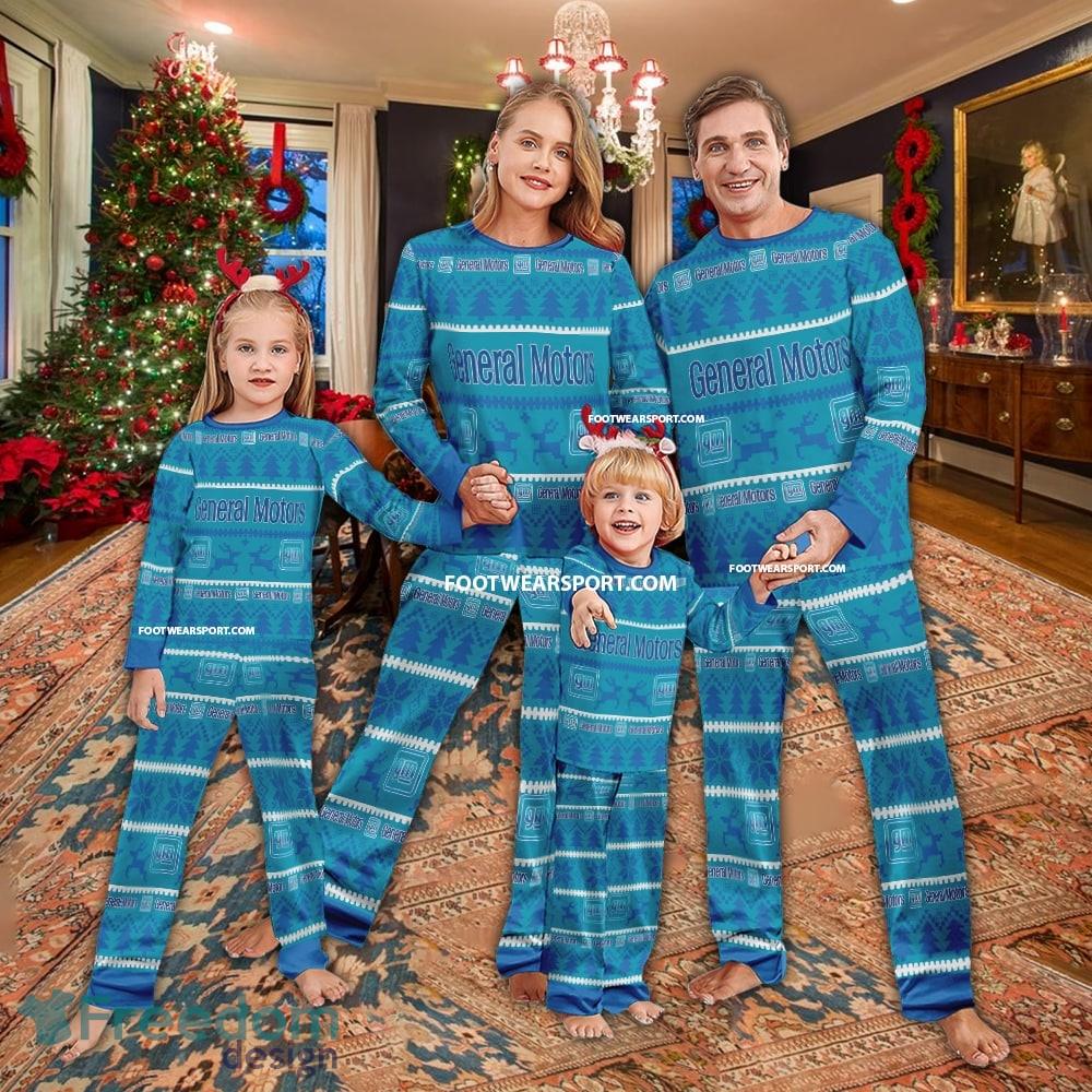 General Motors Pajamas Set Ugly Christmas Gift For Family - General Motors Pajamas Set Ugly Christmas Gift For Family