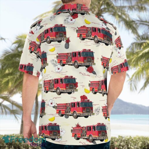 Genesee Township Fire Department Genesee Township, Michigan Summer Hawaiian Shirt Product Photo 2