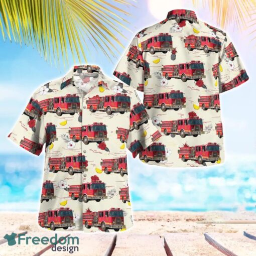 Genesee Township Fire Department Genesee Township, Michigan Summer Hawaiian Shirt Product Photo 1