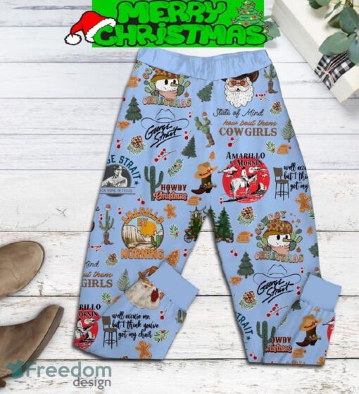 George Strait Here’s A Merry Christmas Strait To You Pajamas Set All Over Print Christmas Gift - George Strait Here’s A Merry Christmas Strait To You Pajamas Set-2