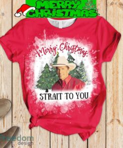 George Strait Merry Christmas Strait To you Pajamas Set Men Women For Fans - George Strait Merry Christmas Strait To you Pajamas Set-3