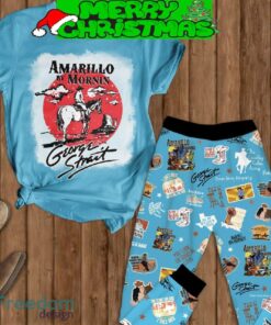 George Strait Music Amarillo By Mornin Fleece Pajamas Set Gift Family - George Strait Music Amarillo By Mornin Fleece Pajamas Set-1