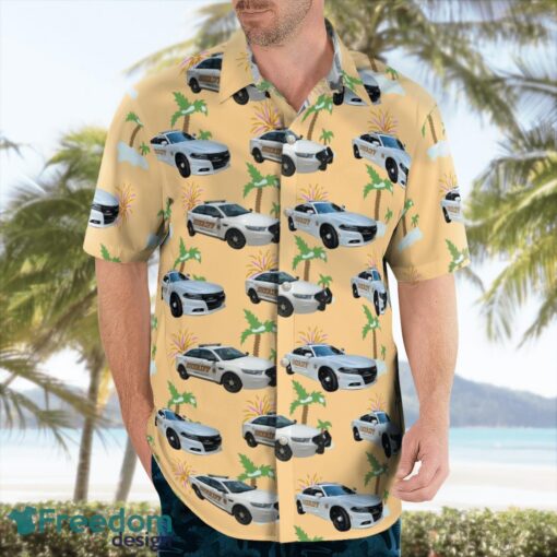 Georgia, Bibb County Office Car Christmas Aloha Hawaiian Shirt Product Photo 3