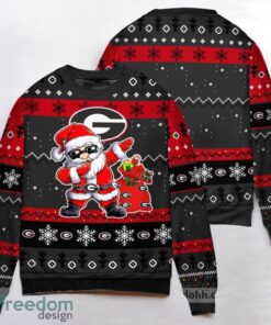 Georgia Bulldogs Dabbing Santa Claus ,Ugly Sweater 3D Printed Christmas Gift