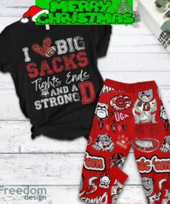 Georgia Bulldogs Love Big Sacks Fleece Pajamas Set Christmas For Family - Georgia Bulldogs Love Big Sacks Fleece Pajamas Set-2