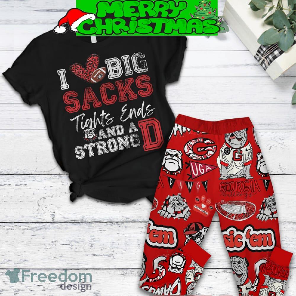 Georgia Bulldogs Love Big Sacks Fleece Pajamas Set Christmas For Family image Georgia Bulldogs Love Big Sacks Fleece Pajamas Set Christmas For Family - Georgia Bulldogs Love Big Sacks Fleece Pajamas Set-2