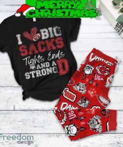 Georgia Bulldogs Love Big Sacks Fleece Pajamas Set Christmas For Family