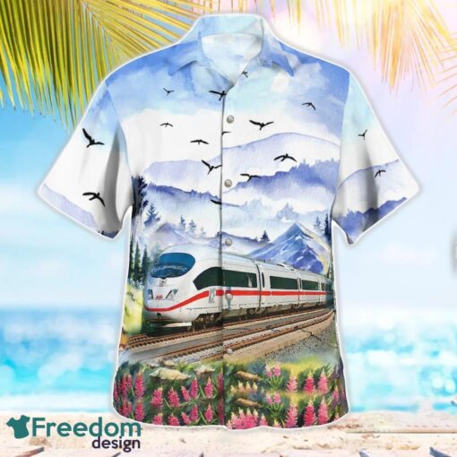 German ICE 3 High Speed Train Hawaiian Shirt Beach Shirt For Men And Women Product Photo 2