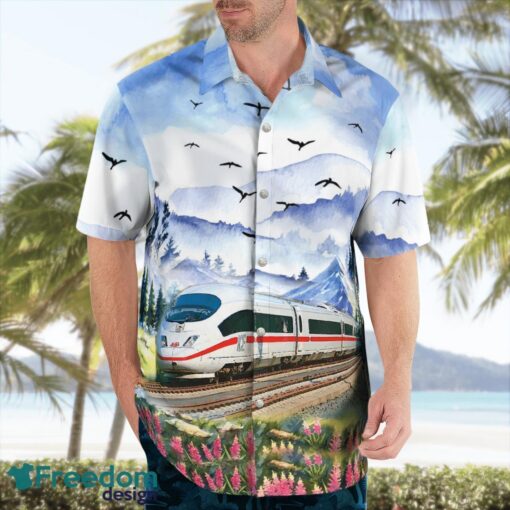 German ICE 3 High Speed Train Hawaiian Shirt Beach Shirt For Men And Women Product Photo 3