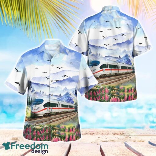 German ICE 3 High Speed Train Hawaiian Shirt Beach Shirt For Men And Women Product Photo 1