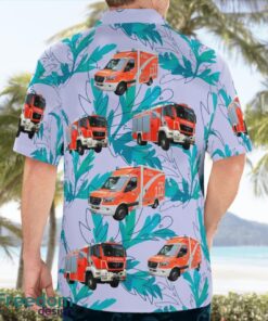 Germany, Berlin Fire Brigade (Berliner Feuerwehr) Aloha Hawaiian Shirt Product Photo 2