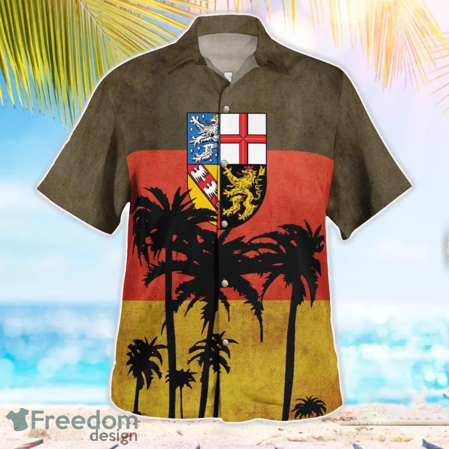 Germany, Saarland Aloha Hawaiian Shirt Beach Gift Shirt image Germany, Saarland Aloha Hawaiian Shirt Beach Gift Shirt Product Photo 3