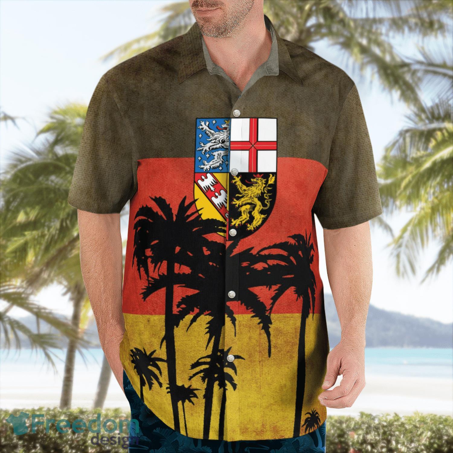 Germany, Saarland Aloha Hawaiian Shirt Beach Gift Shirt Germany, Saarland Aloha Hawaiian Shirt Beach Gift Shirt Product Photo 4