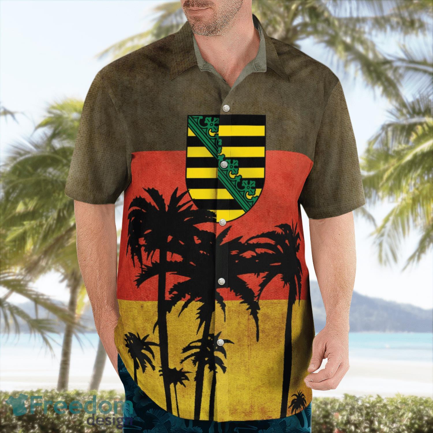 Germany, Saxony Aloha Hawaiian Shirt Beach Gift Shirt Germany, Saxony Aloha Hawaiian Shirt Beach Gift Shirt Product Photo 4