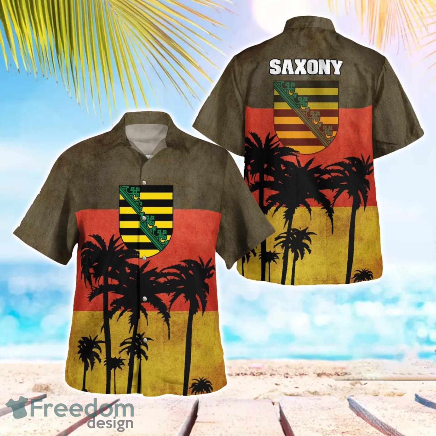 Germany, Saxony Aloha Hawaiian Shirt Beach Gift Shirt image Germany, Saxony Aloha Hawaiian Shirt Beach Gift Shirt Product Photo 1
