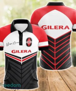 Gilera 3D Polo Shirt For Car Lover Golf Fans Gift Polo Shirt Custom Name