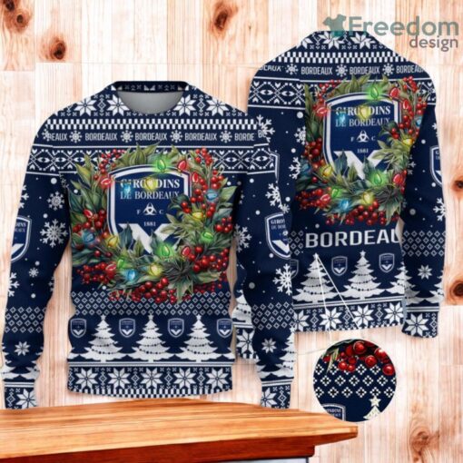 Girondins de Bordeaux Christmas Ugly Sweater 3D Gift For Men And Women Product Photo 1