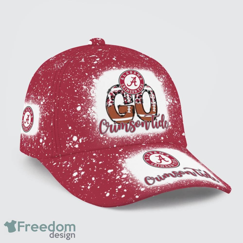 Go Alabama Crimson Tide Bleached 3D Cap Hat All OVer Print For Men Women Fans image Go Alabama Crimson Tide Bleached 3D Cap Hat All OVer Print For Men Women Fans - Go Alabama Crimson Tide Bleached Print Cap_1