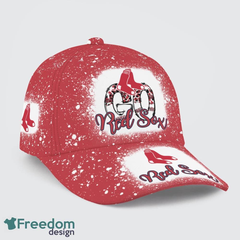 Go Boston Red Sox Bleached 3D Cap Hat All OVer Print For Men Women Fans image Go Boston Red Sox Bleached 3D Cap Hat All OVer Print For Men Women Fans - Go Boston Red Sox Bleached Print Cap_1