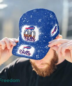Go Buffalo Bills Bleached 3D Cap Hat All OVer Print For Men Women Fans - Go Buffalo Bills Bleached Print Cap_3