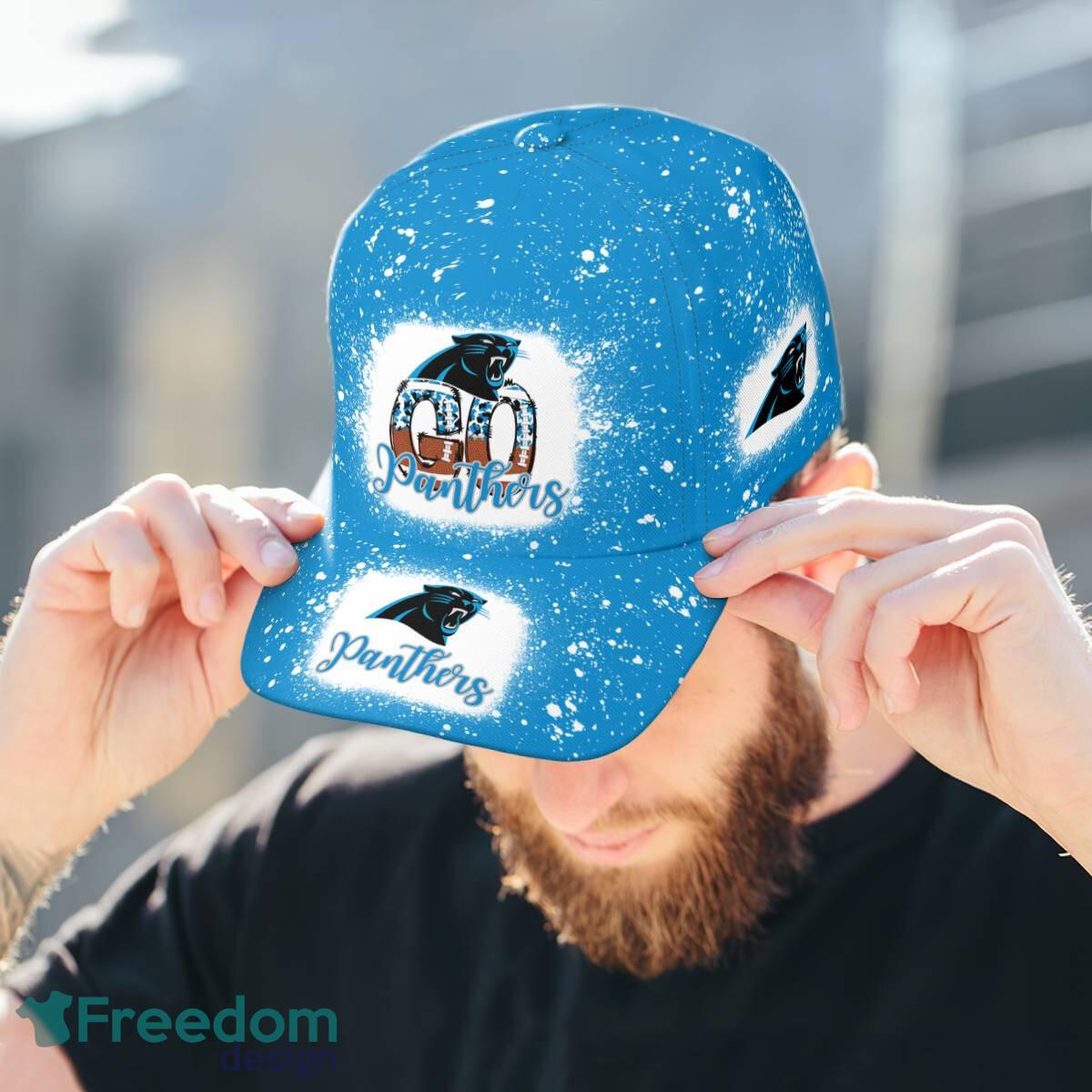 Go Carolina Panthers Bleached 3D Cap Hat All OVer Print For Men Women Fans image Go Carolina Panthers Bleached 3D Cap Hat All OVer Print For Men Women Fans - Go Carolina Panthers Bleached Print Cap_3