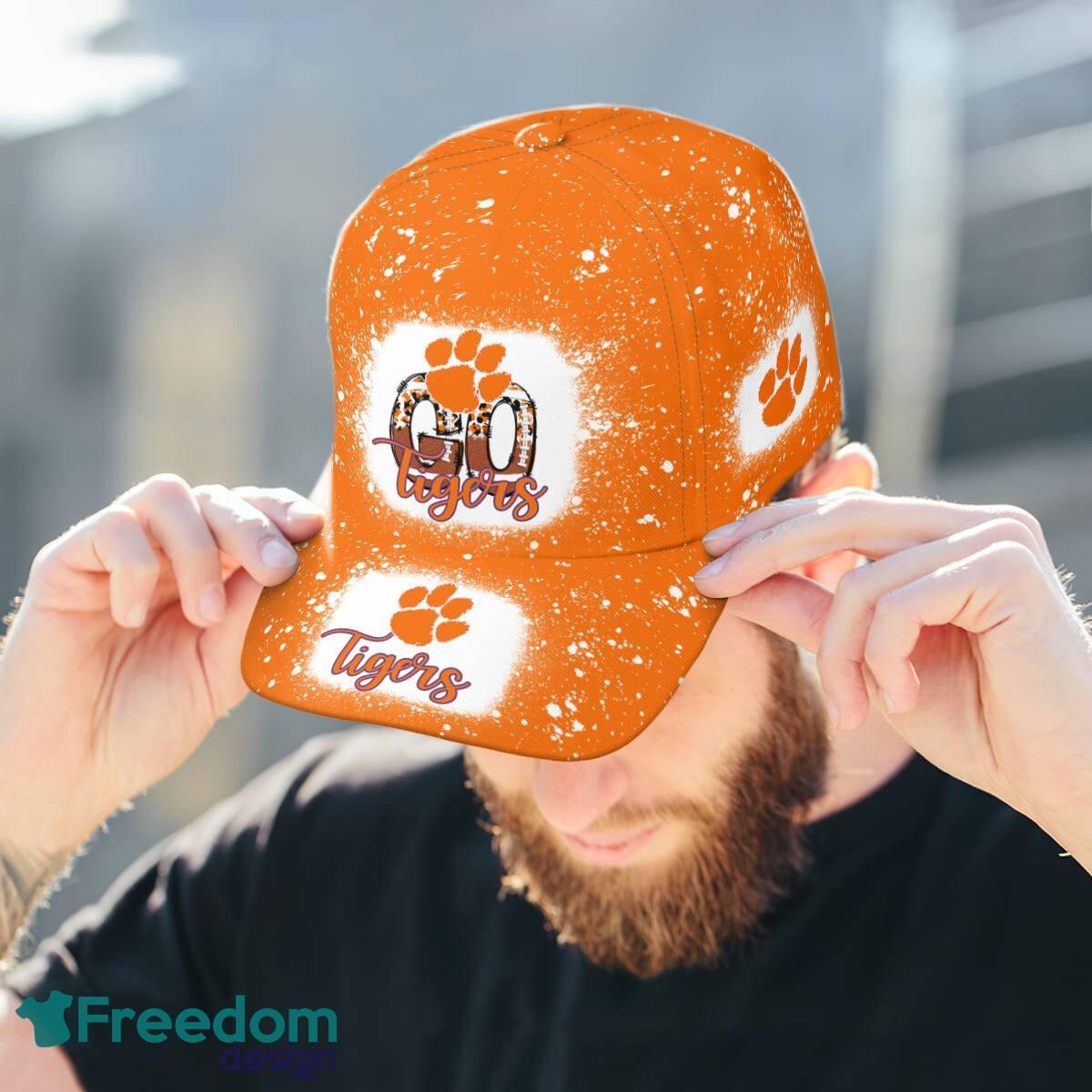 Go Clemson Tigers Bleached 3D Cap Hat All OVer Print For Men Women Fans image Go Clemson Tigers Bleached 3D Cap Hat All OVer Print For Men Women Fans - Go Clemson Tigers Bleached Print Cap_3