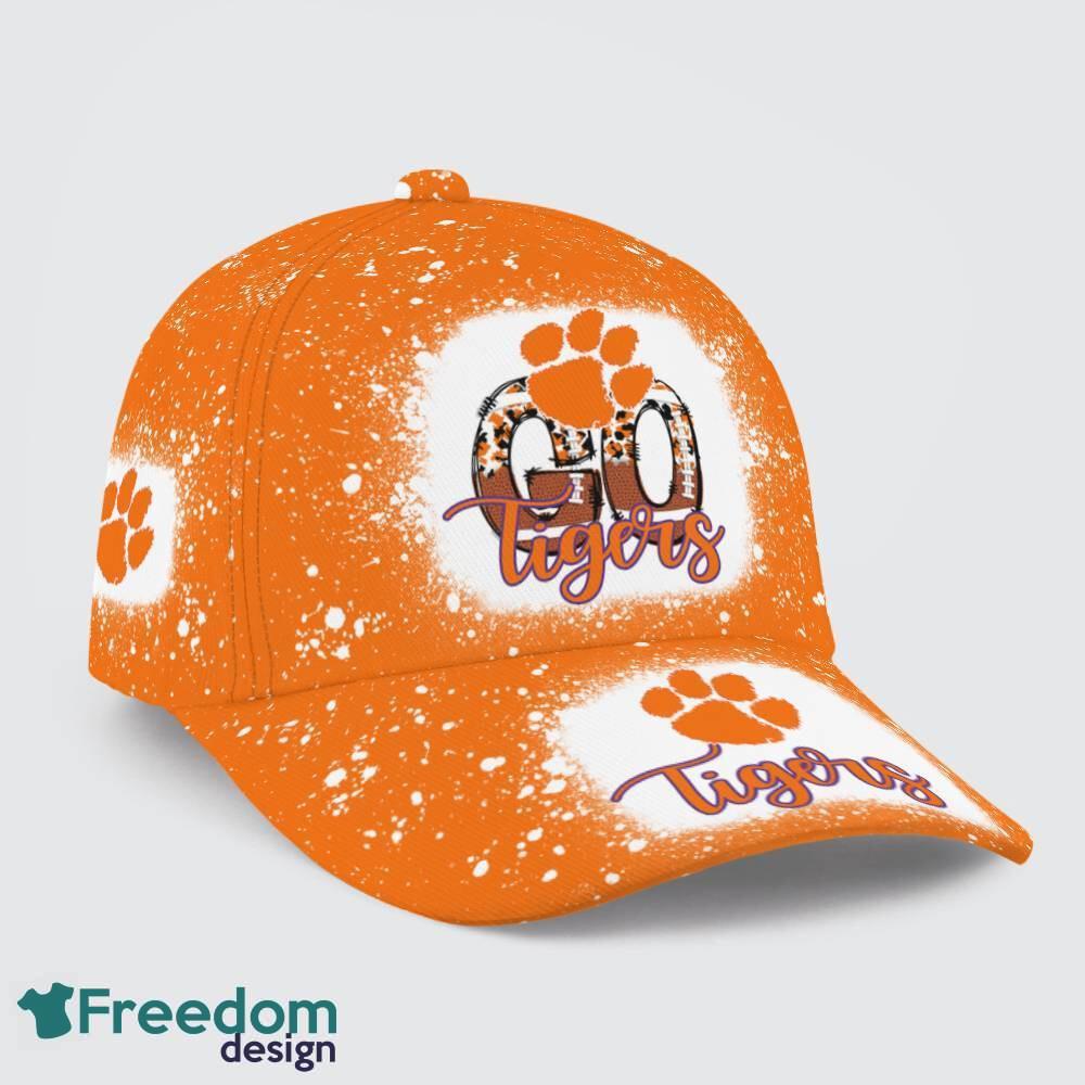 Go Clemson Tigers Bleached 3D Cap Hat All OVer Print For Men Women Fans image Go Clemson Tigers Bleached 3D Cap Hat All OVer Print For Men Women Fans - Go Clemson Tigers Bleached Print Cap_1