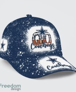 Go Dallas Cowboys Bleached 3D Cap Hat All OVer Print For Men Women Fans