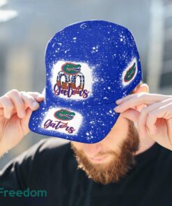 Go Florida Gators Bleached 3D Cap Hat All OVer Print For Men Women Fans - Go Florida Gators Bleached Print Cap_3