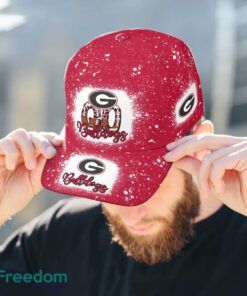Go Georgia Bulldogs Bleached 3D Cap Hat All OVer Print For Men Women Fans - Go Georgia Bulldogs Bleached Print Cap_3