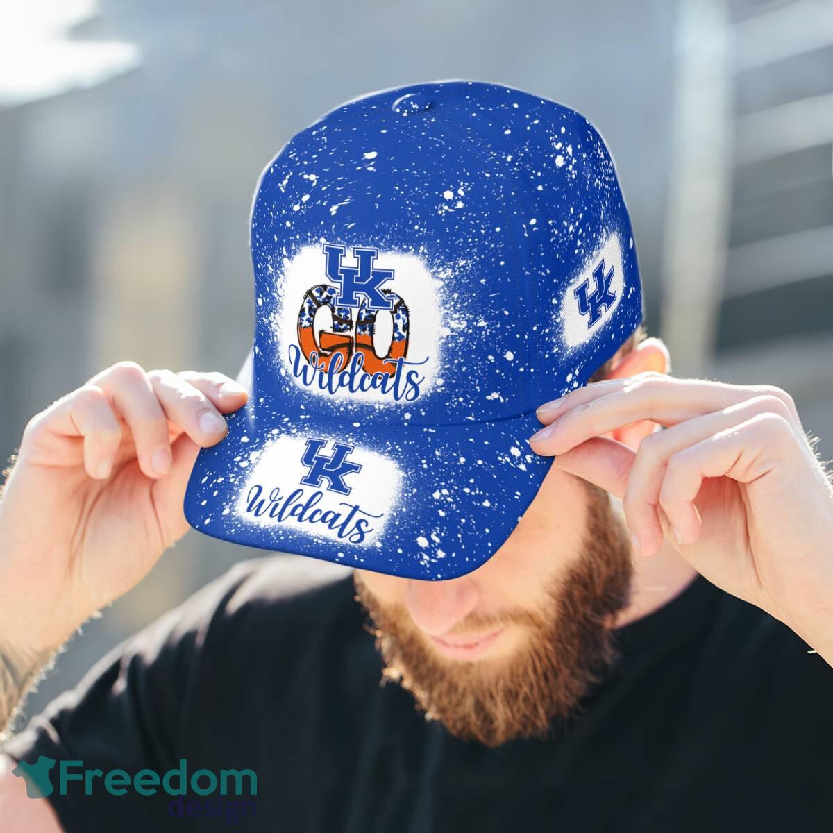 Go Kentucky Wildcats Bleached 3D Cap Hat All OVer Print For Men Women Fans image Go Kentucky Wildcats Bleached 3D Cap Hat All OVer Print For Men Women Fans - Go Kentucky Wildcats Bleached Print Cap_3