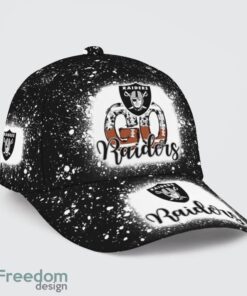 Go Las Vegas Raiders Bleached 3D Cap Hat All OVer Print For Men Women Fans