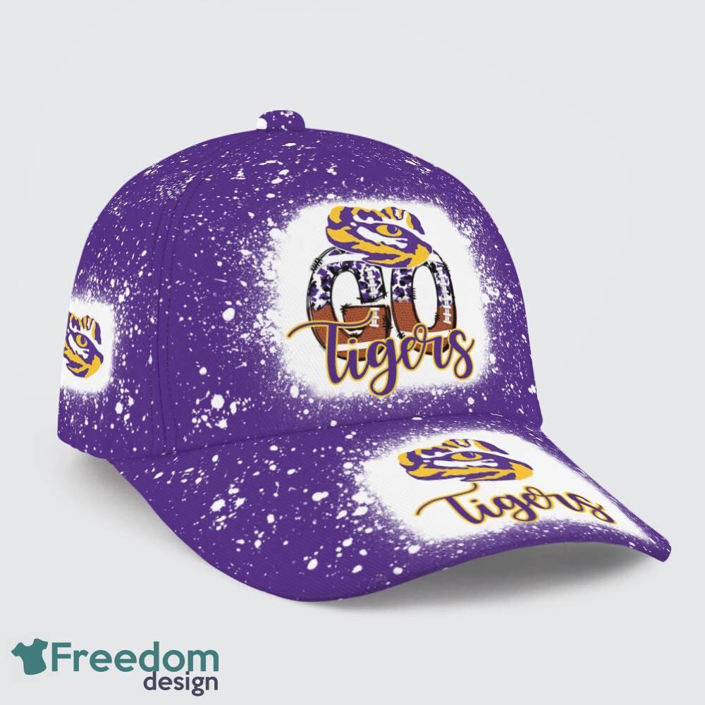 Go LSU Tigers Bleached 3D Cap Hat All OVer Print For Men Women Fans image Go LSU Tigers Bleached 3D Cap Hat All OVer Print For Men Women Fans - Go LSU Tigers Bleached Print Cap_1