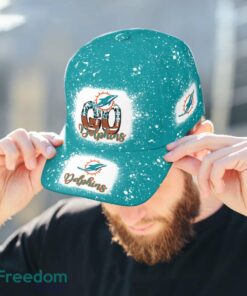 Go Miami Dolphins Bleached 3D Cap Hat All OVer Print For Men Women Fans - Go Miami Dolphins Bleached Print Cap_3