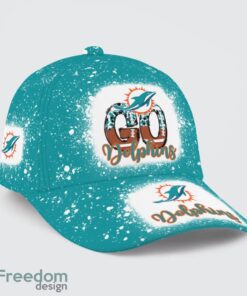 Go Miami Dolphins Bleached 3D Cap Hat All OVer Print For Men Women Fans