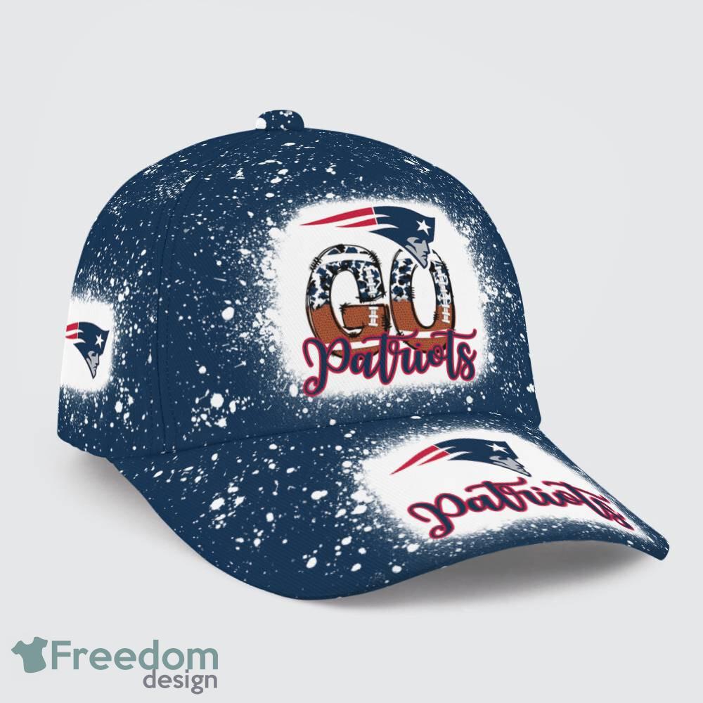 Go New England Patriots Bleached 3D Cap Hat All OVer Print For Men Women Fans image Go New England Patriots Bleached 3D Cap Hat All OVer Print For Men Women Fans - Go New England Patriots Bleached Print Cap_1