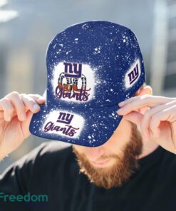Go New York Giants Bleached 3D Cap Hat All OVer Print For Men Women Fans - Go New York Giants Bleached Print Cap_3