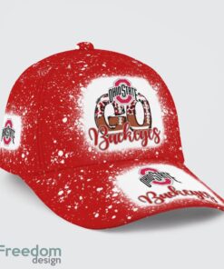 Go Ohio State Buckeyes Bleached 3D Cap Hat All OVer Print For Men Women Fans